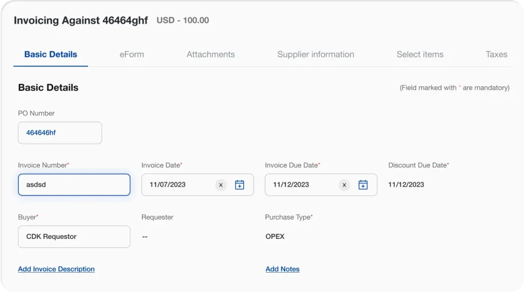 AI Powered e-Invoicing Software for Procurement